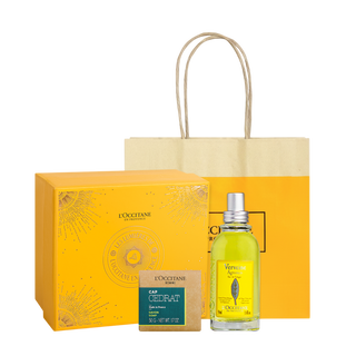 Deo Colônia de Verbena Cítrica e Sabonetes Cap Cedrat